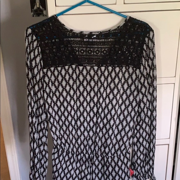 Black and White Printed Romper - Picture 5 of 5